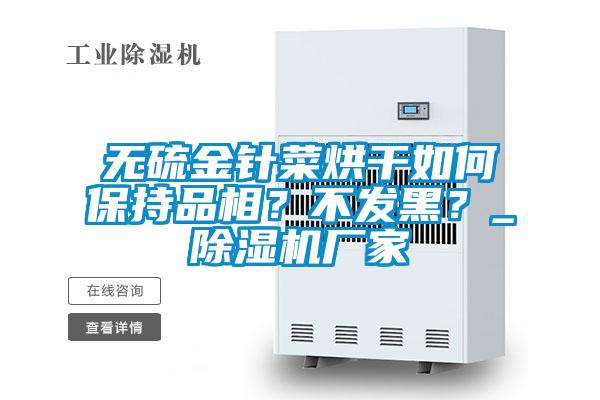 無硫金針菜烘干如何保持品相?不發(fā)黑?_除濕機(jī)廠家