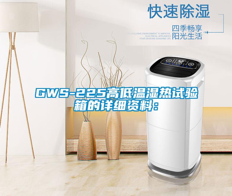 GWS-225高低溫濕熱試驗箱的詳細(xì)資料：