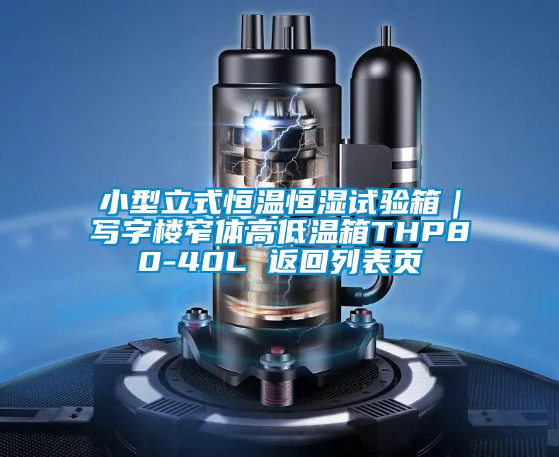 小型立式恒溫恒濕試驗箱|寫字樓窄體高低溫箱THP80-40L 返回列表頁