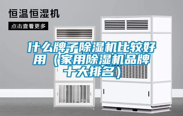 什么牌子除濕機比較好用(家用除濕機品牌十大排名)