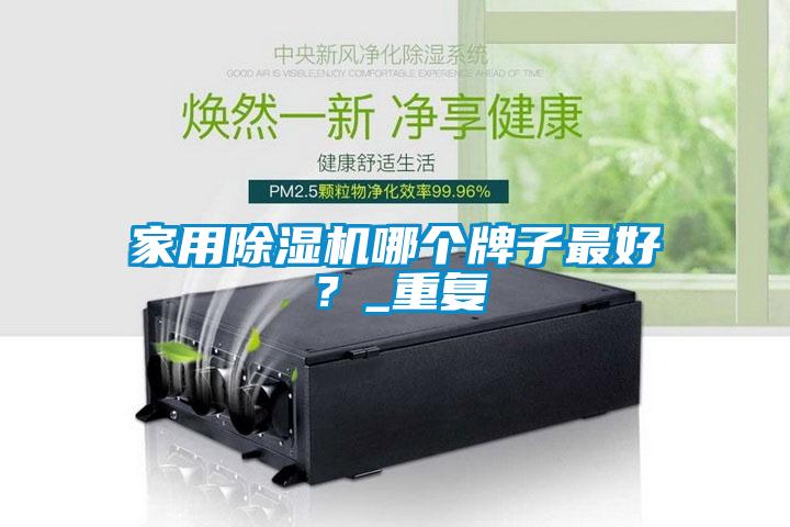 家用除濕機哪個牌子最好？_重復