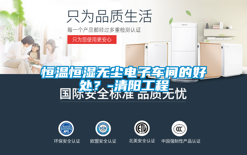 恒溫恒濕無塵電子車間的好處?-清陽工程