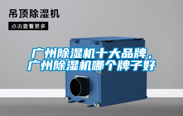 廣州除濕機十大品牌，廣州除濕機哪個牌子好