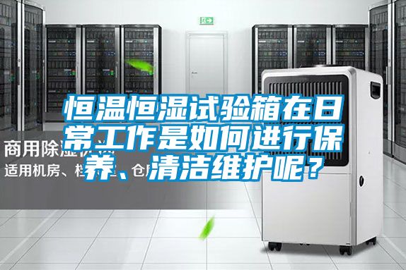 恒溫恒濕試驗箱在日常工作是如何進行保養、清潔維護呢?
