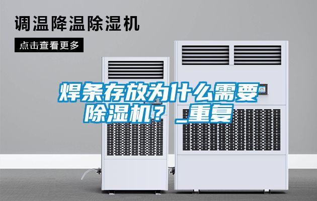 焊條存放為什么需要除濕機？_重復