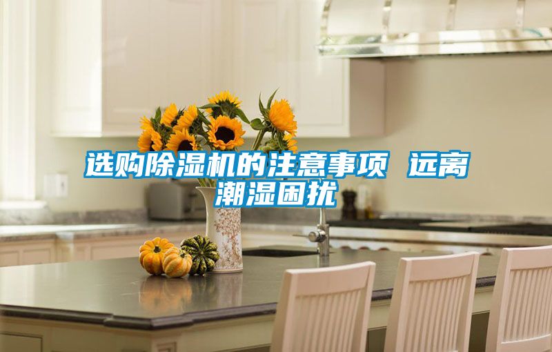 選購(gòu)除濕機(jī)的注意事項(xiàng) 遠(yuǎn)離潮濕困擾