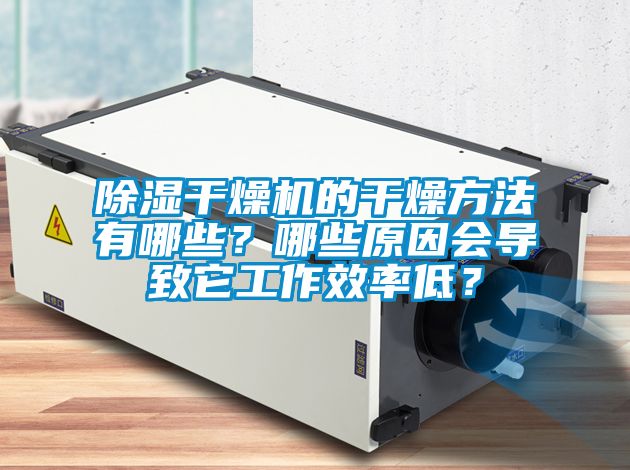 除濕干燥機的干燥方法有哪些?哪些原因會導致它工作效率低?